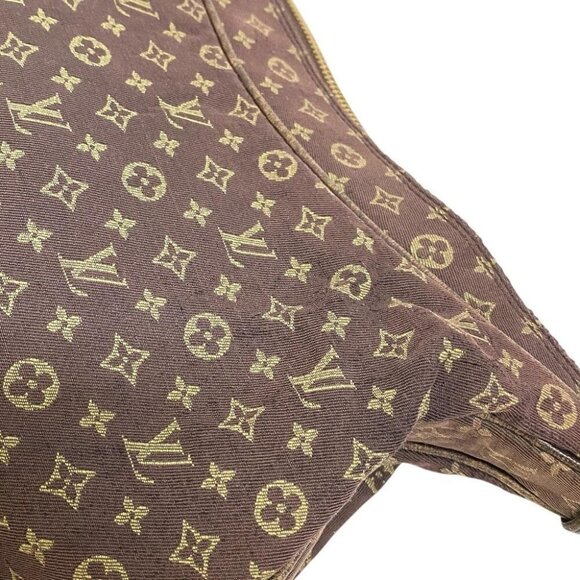 Louis Vuitton Monogram Mini Lin Boulogne Shoulder Bag One Shoulder Ebène Brown - Picture 8 of 11